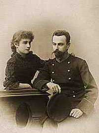 Мирра Лохвицкая с мужем, Е.Э. Жибером