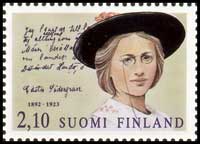 Почтовая марка Финляндии, посвященная Эдит Седергран