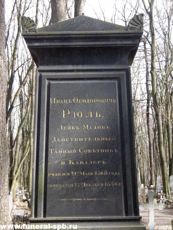 могила И.Ф. Рюля
